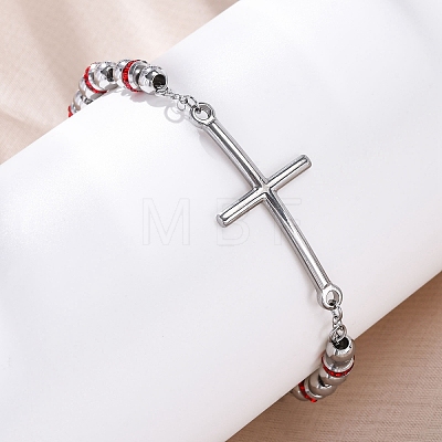 201 Stainless Steel Link Chain Bracelets BJEW-A032-01P-03-1