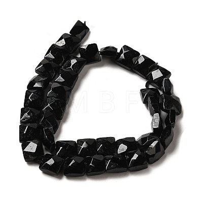Natural Black Tourmaline Beads Strands G-C109-A10-02-1