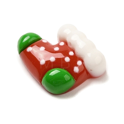 Christmas Opaque Resin Cabochons RESI-R453-01F-1