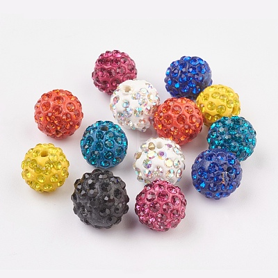 Pave Disco Ball Beads RB-X0013-02-1