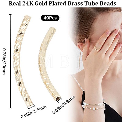 Brass Tube Beads KK-CN0002-19-1