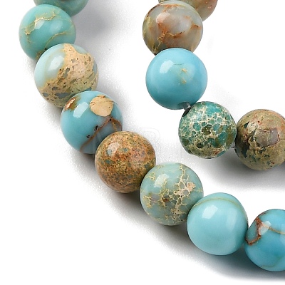 Dyed Natural Regalite/Imperial Jasper/Sea Sediment Jasper Beads Strands G-B124-C02-03-1