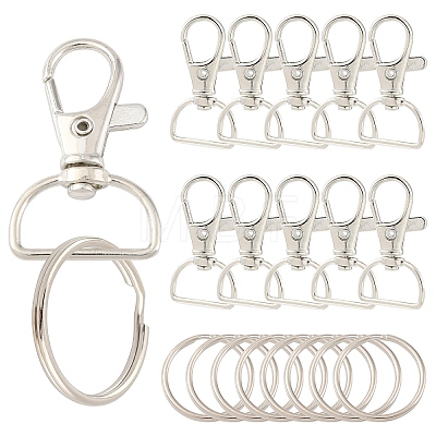 20Pcs Alloy Swivel Clasps FIND-YW0007-78-1