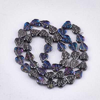 Electroplate Glass Beads Strands EGLA-T017-05D-1