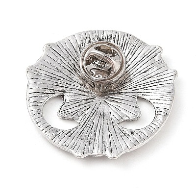 Tibetan Style Alloy Brooches JEWB-O016-01AS-1