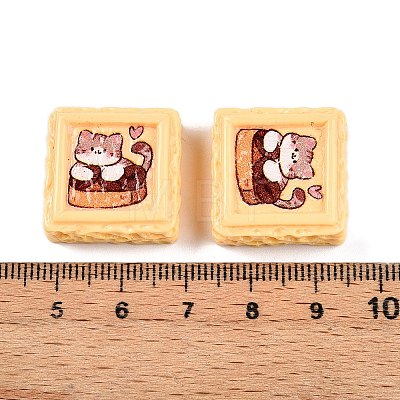 Opaque Resin Decoden Cabochons RESI-N039-130B-1