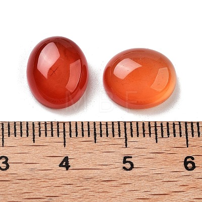 Dyed & Heated Natural Carnelian Cabochons G-G145-01A-23-1