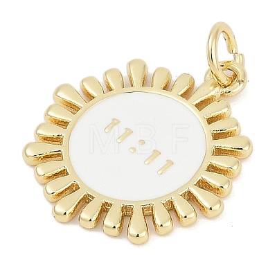 Brass Enamel Pendants KK-G522-38G-02-1