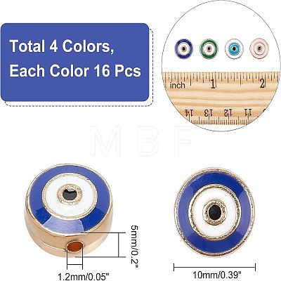  Alloy Enamel Beads ENAM-NB0001-37LG-1