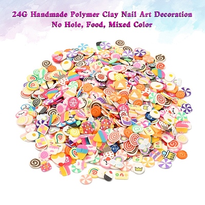 24G Handmade Polymer Clay Nail Art Decoration CLAY-YW0001-17C-1