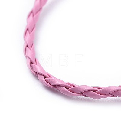 Trendy Braided Imitation Leather Bracelet Making BJEW-S076-015-1