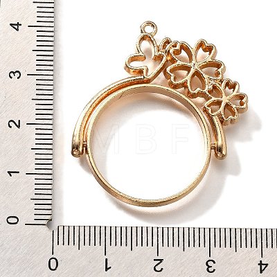 Alloy Open Back Bezel Pendants PALLOY-I223-05LG-1