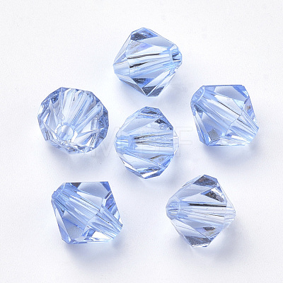 Transparent Acrylic Beads TACR-S146-6mm-16-1