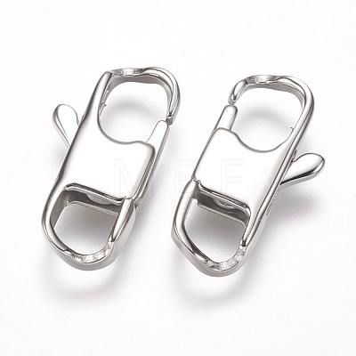 304 Stainless Steel Lobster Claw Clasps STAS-O114-056C-P-1