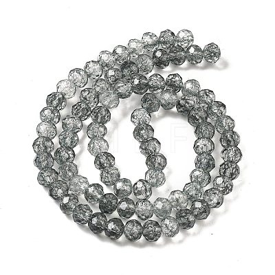 Crack Glass Beads Strands GLAA-M049-01F-1