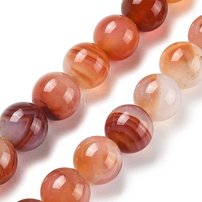 Natural Multi-Color Agate Beads Strands G-A261-B21-14mm-1