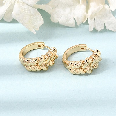 Brass Hoop Earrings for Women KK-CBACA55-14G-1