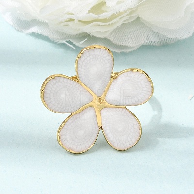 304 Stainless Steel Enamel Cuff Open Rings SA-CBA369F-04G-02-1