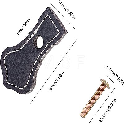 PU Leather Drawer Handles FIND-WH0052-47A-1