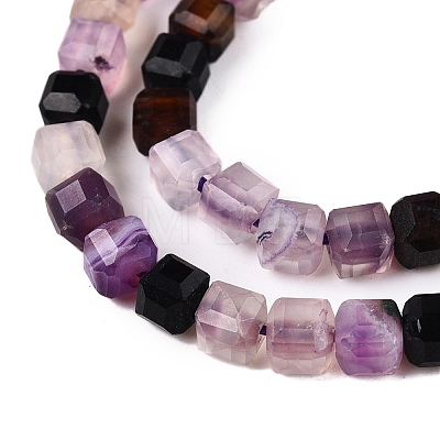 Dyed Natural Agate Beads Strands G-T138-211D-1