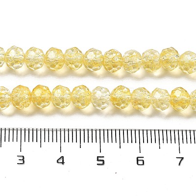 Transparent Crackle Glass Beads Strands CCG-L050-01B-04-1