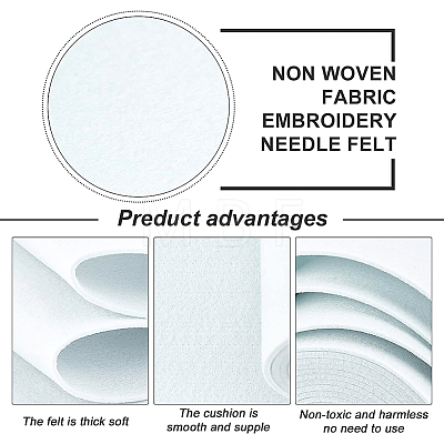 Non Woven Fabric Embroidery Needle Felt for DIY Crafts DIY-WH0156-92C-1