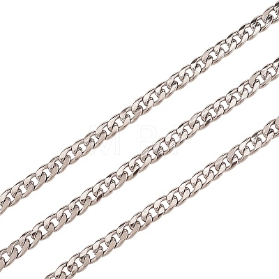304 Stainless Steel Cuban Link Chains CHS-CJ0001-27B-1