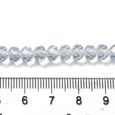 Transparent Baking Paint Glass Beads Strands DGLA-A034-T6mm-D13-1