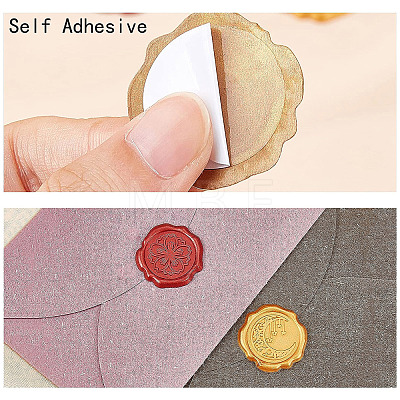 Adhesive Wax Seal Stickers DIY-CP0009-12I-1