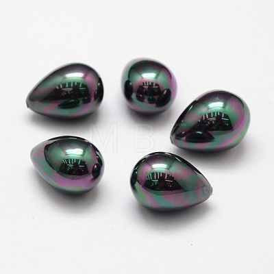 Rainbow Plated Shell Pearl Beads BSHE-L032-06-1