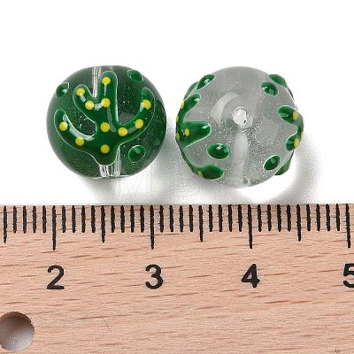 Handmade Glass Enamel Beads Strands LAMP-A001-A12-1
