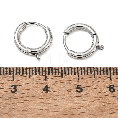 304 Stainless Steel Huggie Hoop Earring Findings SA-CBA1CA2-11P-1