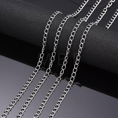 304 Stainless Steel Twisted Chains X-CHS-A003K-0.6mm-1