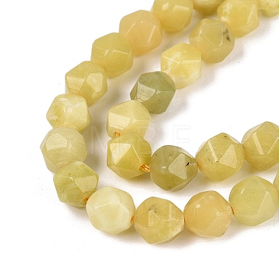 Natural Lemon Jade Beads Strands G-Q606-58A-1