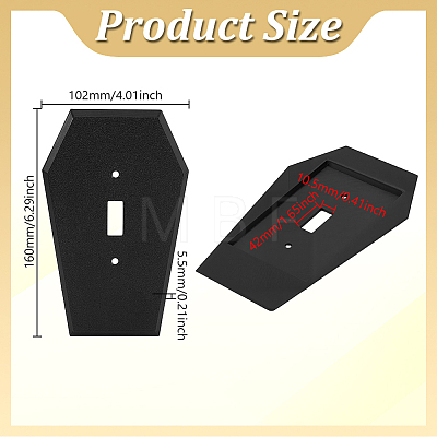 PET Wall Plates Light Switch Cover Decoration AJEW-WH0077-072A-1