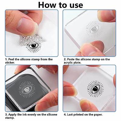 Plastic Stamps DIY-WH20018-0164-1