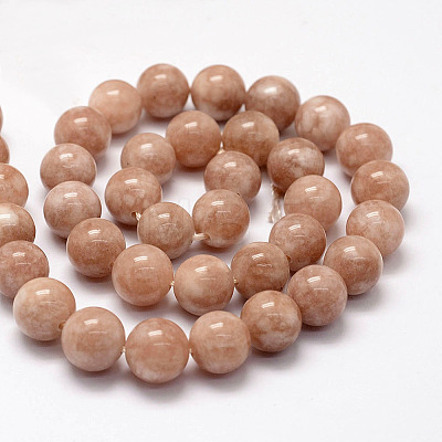 Natural White Jade Beads Strands G-F364-11-8mm-1-1