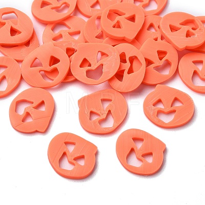 Halloween Theme Handmade Polymer Clay Cabochons CLAY-M005-26-1