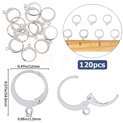 SOFPLATE 304 Stainless Steel Leverback Earring Findings STAS-SP0001-02A-1