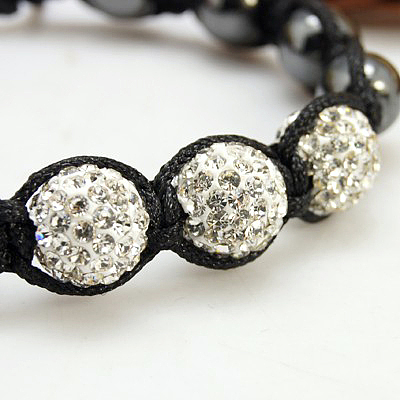 Fashion Disco Ball Bracelets BJEW-H456-M-1