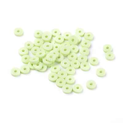 Eco-Friendly Handmade Polymer Clay Beads CLAY-R067-4.0mm-24-1