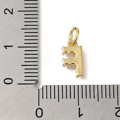 Rack Plating Brass with ABS Plastic Imitation Pearl Charms KK-B092-30F-G-1