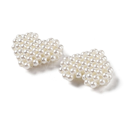 Plastic Imitation Pearl Woven Beads KY-G028-01-1