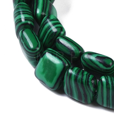 Synthetic Malachite Beads Strands G-M435-A16-01-1