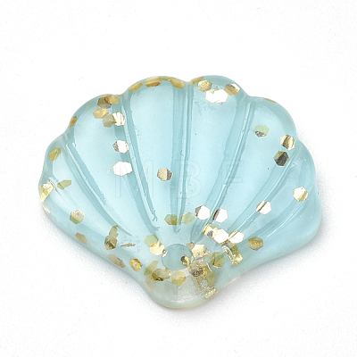 Resin Paillette Pendants CRES-S303-50C-1
