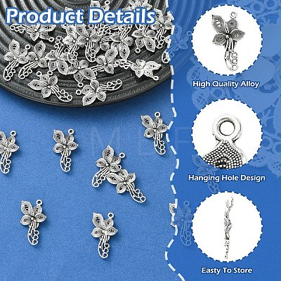 30Pcs Alloy Connector Charms FIND-YW0012-36-1