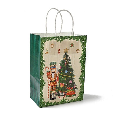 Christmas Nutcracker Kraft Paper Bags ABAG-B006-03B-1