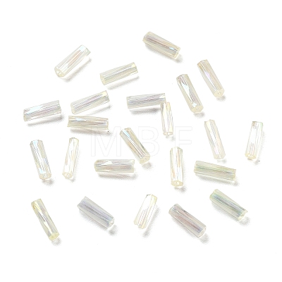 10G Ceylon Glass Twist Bugle Beads X-SEED-L012-01B-1