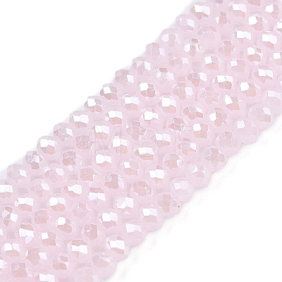 Electroplate Glass Beads Strands EGLA-A044-J1mm-A02-1