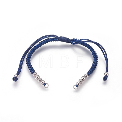 Nylon Cord Braided Bead Bracelets Making BJEW-F360-FP04-1